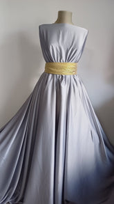 Matase satinata LUX, Gri Argintiu MAT1281